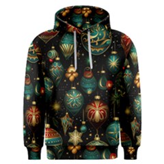 Christmas Ornaments Pattern Men s Overhead Hoodie