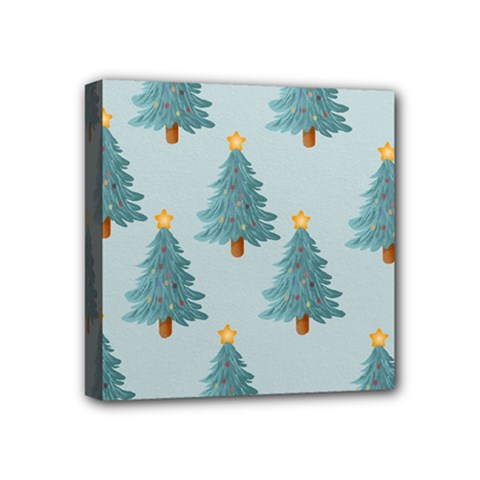 Christmas Trees Time Mini Canvas 4  X 4  (stretched) by Ravend