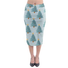 Christmas Trees Time Midi Pencil Skirt