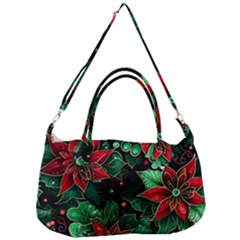 Flower Floral Pattern Christmas Removable Strap Handbag