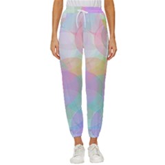 Abstract Background Texture Women s Cropped Drawstring Pants
