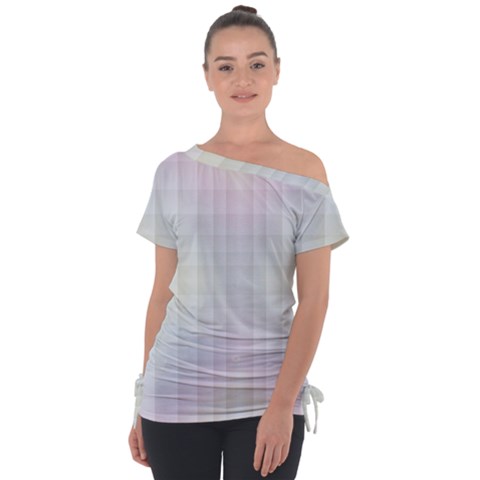 Seamless Background Abstract Vector Off Shoulder Tie-up T-shirt by Ravend