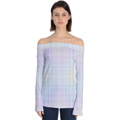 Seamless Background Abstract Vector Off Shoulder Long Sleeve Top