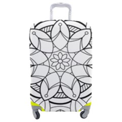 Mandala Drawing Dyes Page Luggage Cover (Medium)