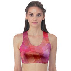 Abstract Background Texture Pattern Fitness Sports Bra