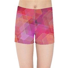 Abstract Background Texture Pattern Kids  Sports Shorts by Ravend