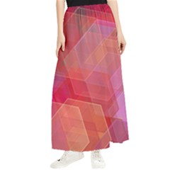 Abstract Background Texture Pattern Maxi Chiffon Skirt