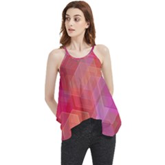 Abstract Background Texture Pattern Flowy Camisole Tank Top