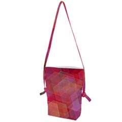 Abstract Background Texture Pattern Folding Shoulder Bag