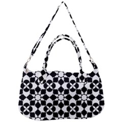 Mosaic Floral Repeat Pattern Removable Strap Handbag