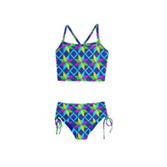 Pattern Star Abstract Background Girls  Tankini Swimsuit