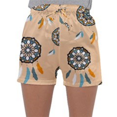 Dreamcatcher Pattern Pen Background Sleepwear Shorts by Ravend