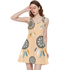 Dreamcatcher Pattern Pen Background Inside Out Racerback Dress