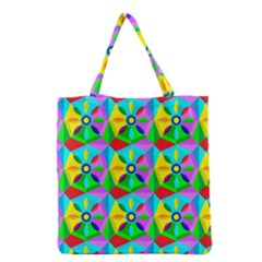 Star Texture Template Design Grocery Tote Bag