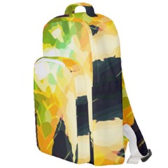 Forest Trees Nature Wood Green Double Compartment Backpack