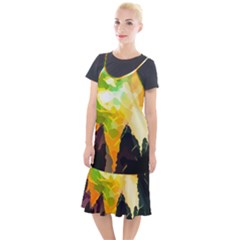 Forest Trees Nature Wood Green Camis Fishtail Dress