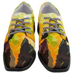 Forest Trees Nature Wood Green Women Heeled Oxford Shoes