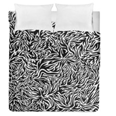 Flames Fire Pattern Digital Art Duvet Cover Double Side (queen Size)