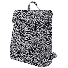 Flames Fire Pattern Digital Art Flap Top Backpack