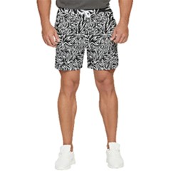 Flames Fire Pattern Digital Art Men s Runner Shorts