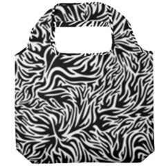 Flames Fire Pattern Digital Art Foldable Grocery Recycle Bag by Ravend