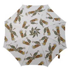 Pattern Dragonfly Background Hook Handle Umbrellas (medium)