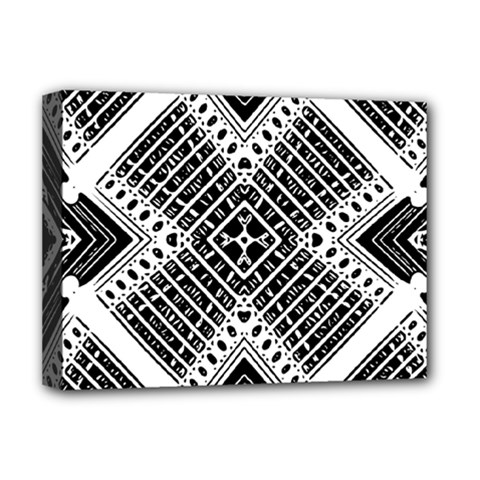 Pattern Tile Repeating Geometric Deluxe Canvas 16  X 12  (stretched) 