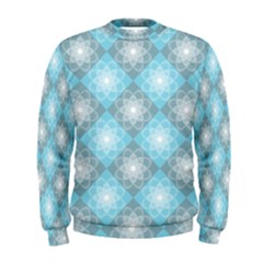 White Light Blue Gray Tile Men s Sweatshirt