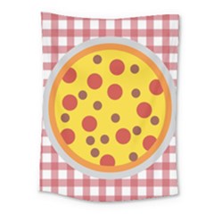 Pizza Table Pepperoni Sausage Medium Tapestry