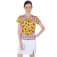 Pizza Table Pepperoni Sausage Women s Sports Top by Ravend