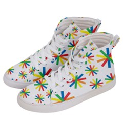 Celebrate Pattern Colorful Design Men s Hi-top Skate Sneakers