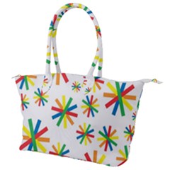 Celebrate Pattern Colorful Design Canvas Shoulder Bag
