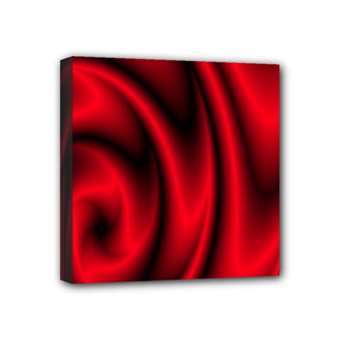 Background Red Color Swirl Mini Canvas 4  X 4  (stretched)