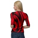 Background Red Color Swirl Quarter Sleeve Raglan T-Shirt View2