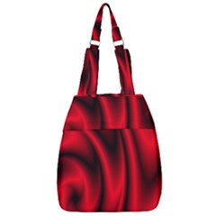 Background Red Color Swirl Center Zip Backpack