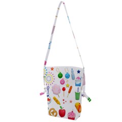 Summer Fair Food Goldfish Folding Shoulder Bag