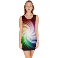 Rainbow Swirl Twirl Bodycon Dress by Ravend