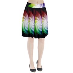 Rainbow Swirl Twirl Pleated Skirt by Ravend