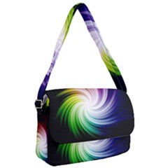Rainbow Swirl Twirl Courier Bag by Ravend