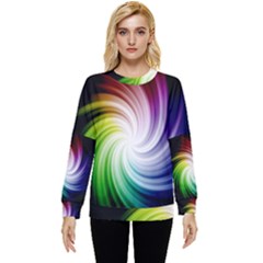 Rainbow Swirl Twirl Hidden Pocket Sweatshirt