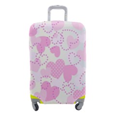 Valentine Background Hearts Bokeh Luggage Cover (small) by Ravend