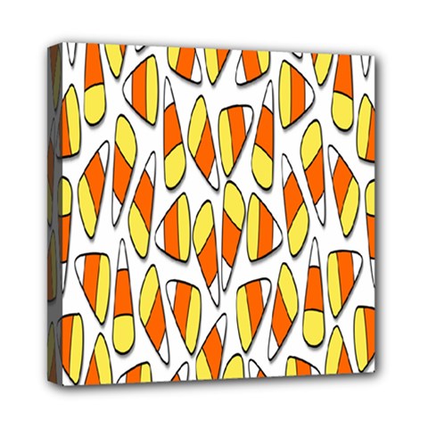 Candy Corn Halloween Candy Candies Mini Canvas 8  X 8  (stretched)
