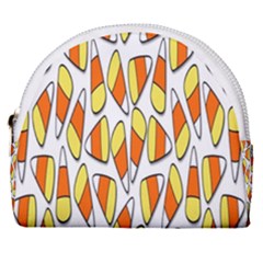 Candy Corn Halloween Candy Candies Horseshoe Style Canvas Pouch by Ravend