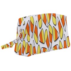 Candy Corn Halloween Candy Candies Wristlet Pouch Bag (large) by Ravend