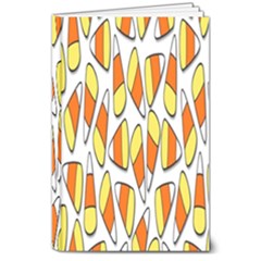 Candy Corn Halloween Candy Candies 8  X 10  Hardcover Notebook