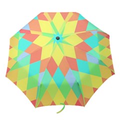 Low Poly Triangles Folding Umbrellas