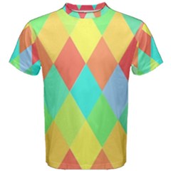 Low Poly Triangles Men s Cotton T-shirt