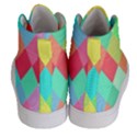 Low Poly Triangles Women s Hi-Top Skate Sneakers View4
