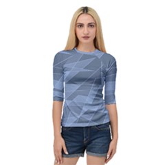 Lines Shapes Pattern Web Creative Quarter Sleeve Raglan T-Shirt