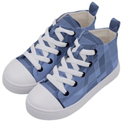 Lines Shapes Pattern Web Creative Kids  Mid-top Canvas Sneakers